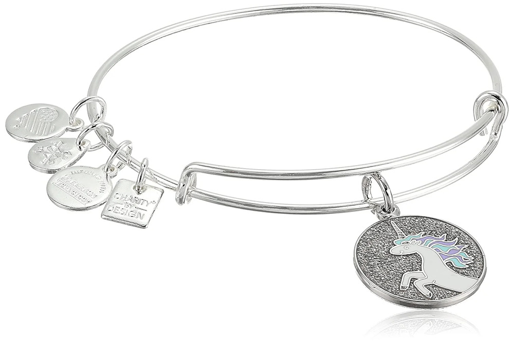 ALEX AND ANI Unicorn Charm Bangle Bracelet: Children's Miracle Network Hospitals